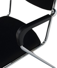 Tárgyolószék, fekete háló, DERYA NEW