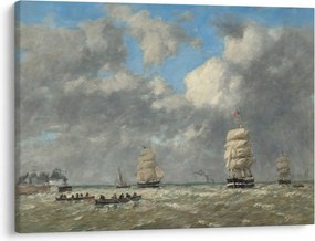 Kép - Eugène Boudin, Le Havre, reprodukciók (70x50 cm)