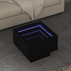 vidaXL Dohányzóasztal Musta tammi 40 x 40 x 30 cm Faanyag