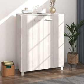 HAMAR fehér tömör fenyőfa cipőszekrény 85 x 40 x 108 cm