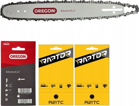 2x Raptor lánc vezetősín Nac SPS01-52 38cm .0325" 1,5mm