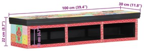 Fali TV Szekrény Többszínű 100x30x22cm Műszaki Fa