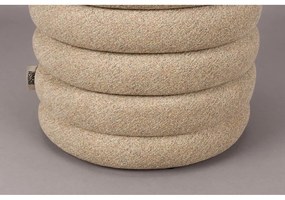 Bézs buklé puff Fern – Dutchbone