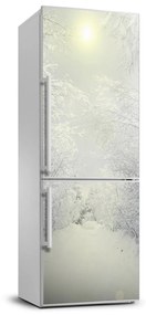 Hűtő matrica Erdőben télen FridgeStick-70x190-f-103882841