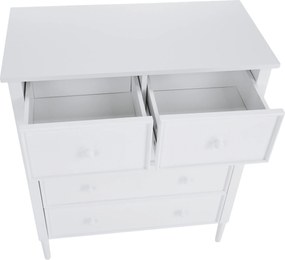 Komód, fehér, TEANA