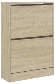 sonoma tölgy színű szerelt fa cipőszekrény 60 x 21 x 87,5 cm