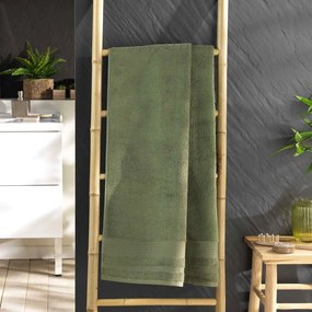 Khaki frottír pamut fürdőlepedő 70x130 cm Tendresse – douceur d'intérieur