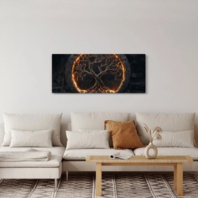 Kép – Életfa lávában I. (120x50 cm)