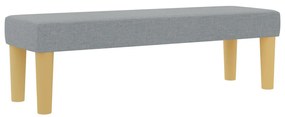 vidaXL Boxspring Ágy Matraccal és Pad Light Grey 140x200 cm Szövet