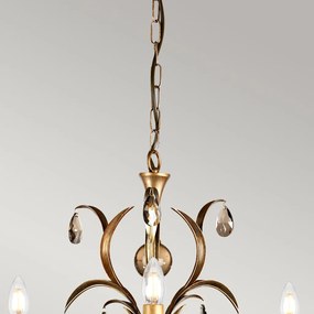 Elstead Lighting LILY LL3-ANT-BRZ Csillár 3x60W/E14