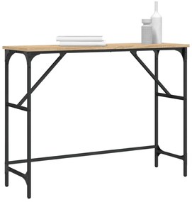 sonoma tölgy színű szerelt fa dohányzóasztal 100x32x75 cm