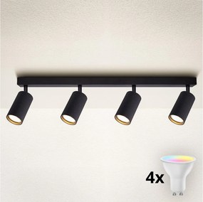 Brilagi - LED RGBW dimmelhető spotlámpa SELE MODERN 4xGU10/6,5W/230V Wi-Fi fekete