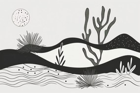 Poszter 30x20cm Kert az éjszakában