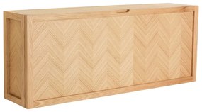 Natúr színű tölgyfa billenő ajtós-függő cipőtartó Herringbone – Hübsch