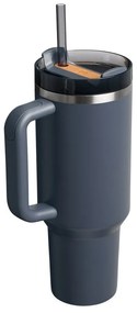 Sötétkék termosz szívószállal 1,18 l Quencher H2.O FlowState – Stanley