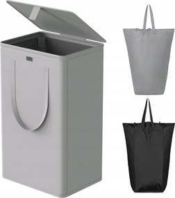 Wowlive szennyestartó kosár fedővel, 100 l nagy összecsukható szennyestartó kosár