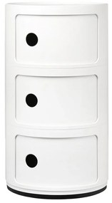 Kartell Componibili 4967 tárolóasztal, 3 tároló rész, több színben Szín: fehér