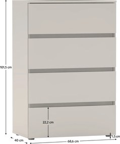Komód, kasmír, PARMAD