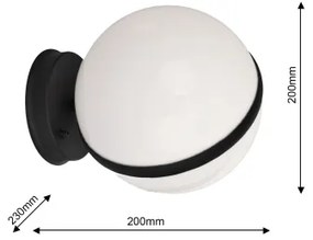 Kültéri fali lámpa CIRCULO 1xE27/40W/230V IP44