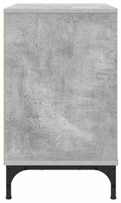Éjjeli asztal fiókkal Beton szürke 63.5 x 36 x 61 cm Faanyag