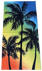 Strand fürdőlepedő FUNNY PALM 70x140 cm