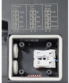 LED Fürdőszobai mennyezeti lámpa érzékelővel ELLÉ LED/24W/230V átm. 26 cm IP54 antracit