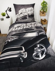 Herding Pamut ágynemű Fast nad Furious , 135 x 200cm, 80 x 80 cm