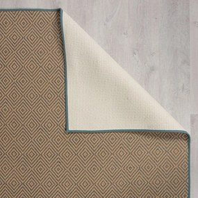 Kék-natúr színű juta futószőnyeg lépcsőre 60x600 cm Diamond – Flair Rugs