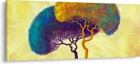 Kép - Fák a hegyen (120x50 cm)