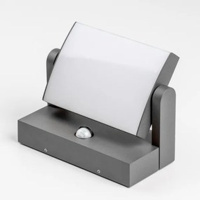 Redo 90587 - FLIP LED kültéri lámpatest érzékelővel, 20W/230V, 3000K, IP54, antracit