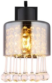 Globo 15884W - Fali lámpa HENDRY 1xE27/60W/230V fekete