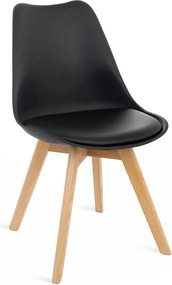 AVENBERG SKANDI 4db Étkezőszék - szett, fekete