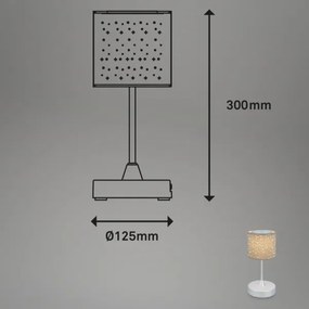 Brilo - LED tölthető asztali lámpa LOLE LED/3W/5V IP44 ezüst