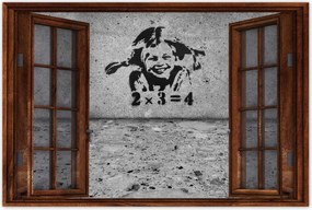 Poszter 60x40 Banksy A szeplős lány