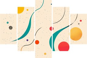 Kép - Minimalista színes illusztráció (150x105 cm)