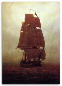 Gario Vászonkép Vitorlás hajó - Caspar David Friedrich, reprodukció Méret: 80 x 120 cm