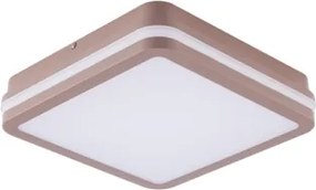 Brilagi -LED Kültéri mennyezeti lámpatest BENE LED/18W/230V 21,5x21,5 cm barna IP54