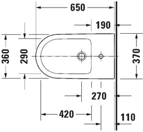 Duravit 2294100000 - D-NEO álló bidé, kerámia, fényes fehér
