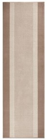 Basic bézs-barna futószőnyeg, 80 x 300 cm - Hanse Home
