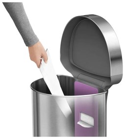 Rozsdamentes acél érintésmentes szemetes 45 l - simplehuman