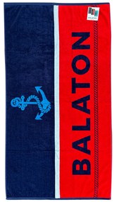 Balaton 2024 kék-piros strandtörölköző