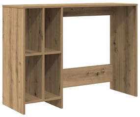 kézműves tölgy színű szerelt fa íróasztal 102,5 x 35 x 75 cm
