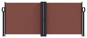 barna behúzható oldalsó napellenző 100 x 1000 cm