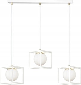 CsillĂĄr Ipari mennyezeti fĂŒggĆlĂĄmpa Spazio 3 White Loft Glamour