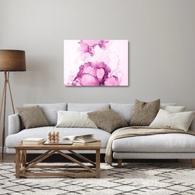 Üveg kép - Rózsaszín dekoráció (70x50 cm)