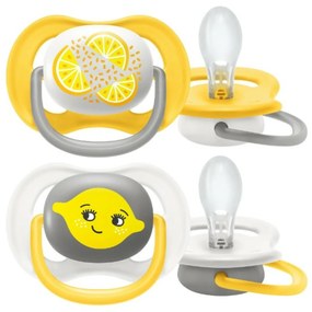 AVENT Ultra Air cumi Boldog, 6-18 m, Citrom, sárga/fehér