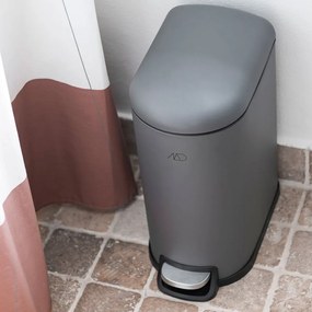 Sötétszürke fém pedálos szemetes 10 l Walther – Mette Ditmer Denmark