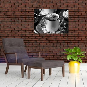 Üveg kép - Karácsonyi forró csokoládé (70x50 cm)