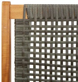 Kerti pad Szürke 122x76x73.5 cm Tömör akácfa
