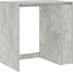 vidaXL Mosógép Szekrény tárolóval Beton 87 x 60 x 89 cm Faanyag